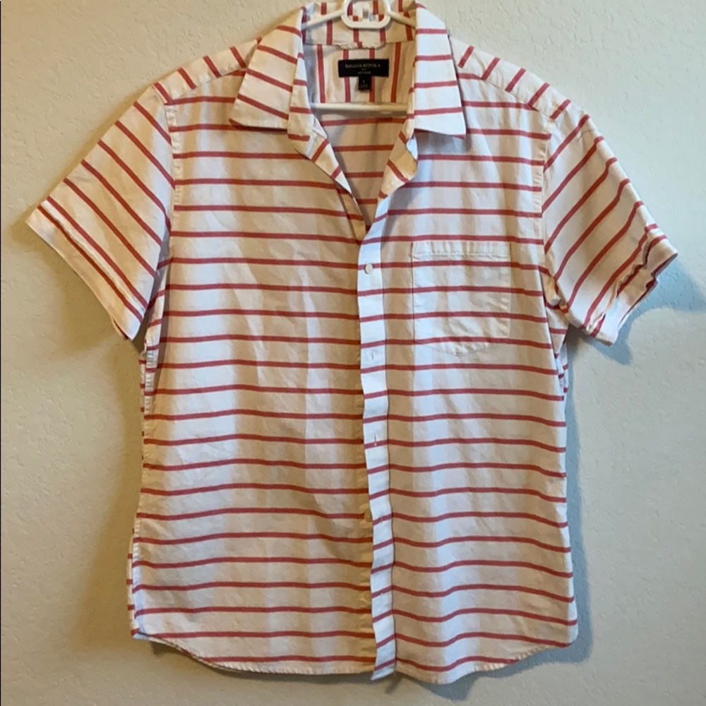 Banana Republic Soft Wash Button Down Shirt Mens L